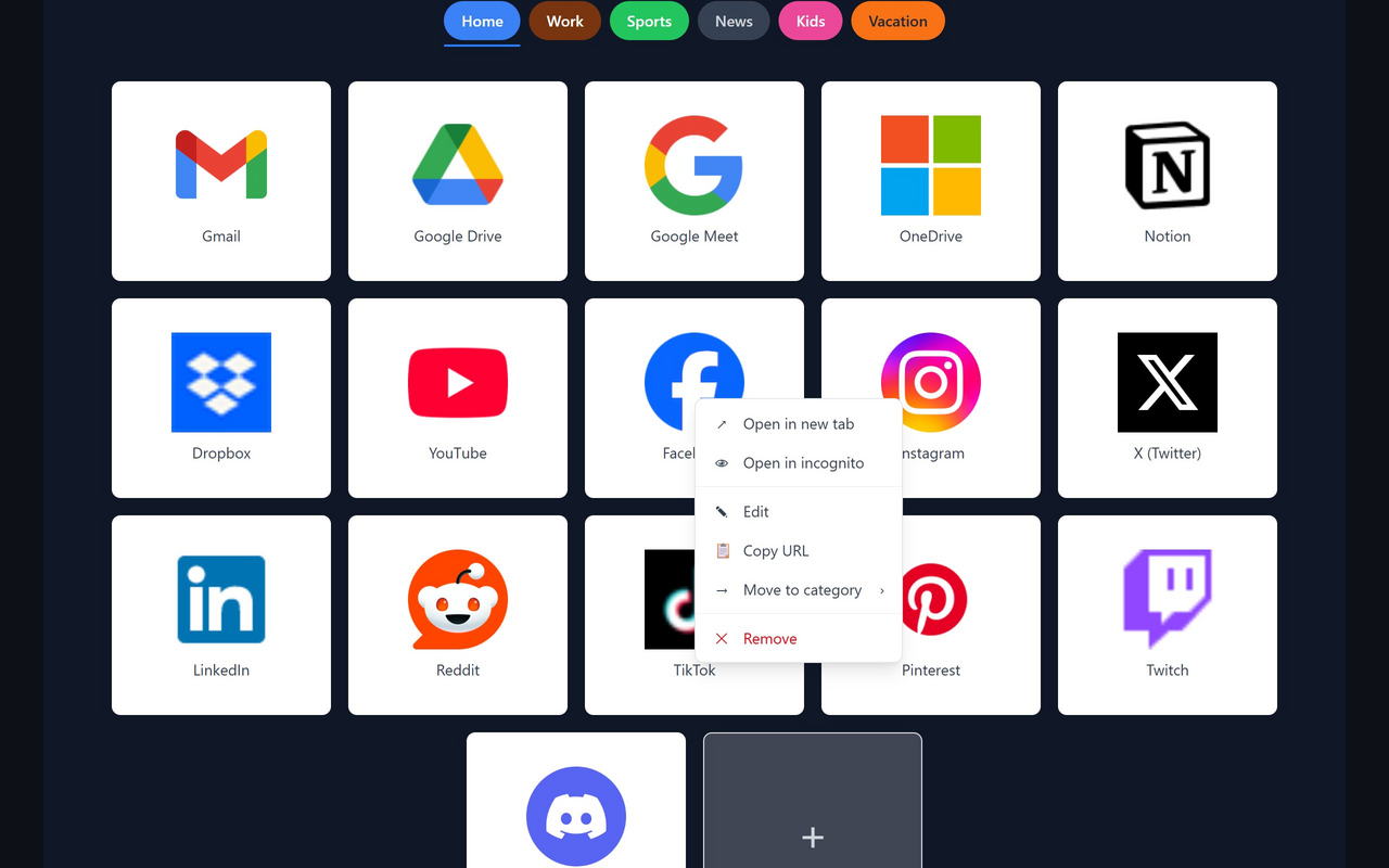 Card Context Menu