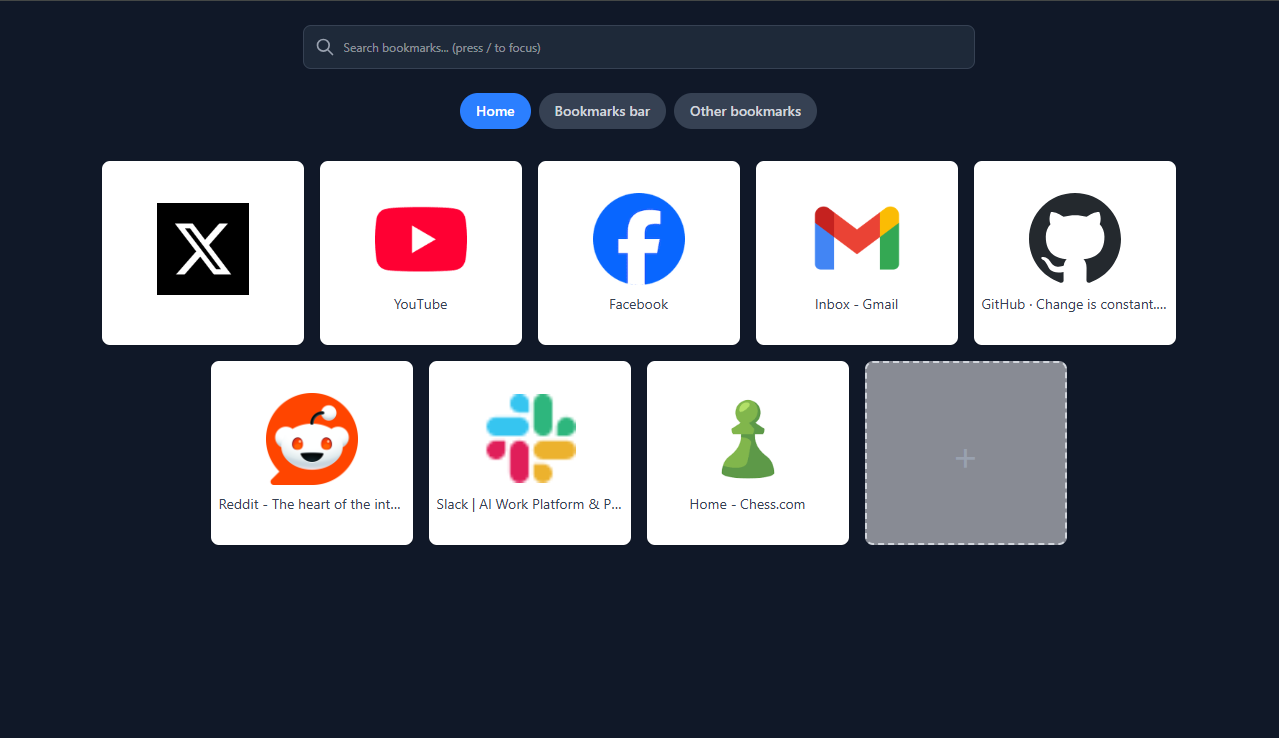 Snapmarks bookmark grid